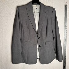 Tahari Arthur S. Levine Womens Gray Career Blazer Jacket Size 6