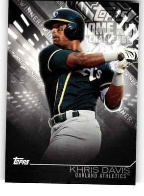 2018 Topps #HRC-KD Khris Davis Home Run Challenge Winners September (Black) /112