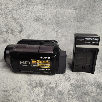 Sony HDR-XR200V HD Camcorder 15x Zoom 120GB HDD Black Charger