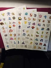 Vintage Pokemon 1990s Sticker Lot. Old RARE FAST SHIP