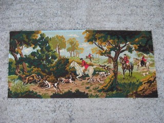 " chasse a coure au cerf " 1M03cmx48cm 1réf5082 canevas fini Paris France