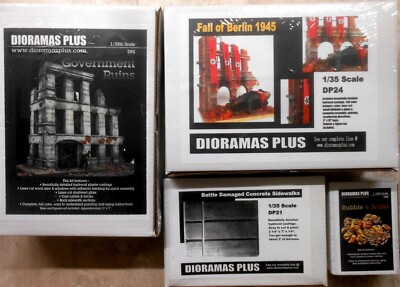 Specially Priced Dioramas Plus 2 Kit Set Building Urban Ruins 1/35 Diorama +more