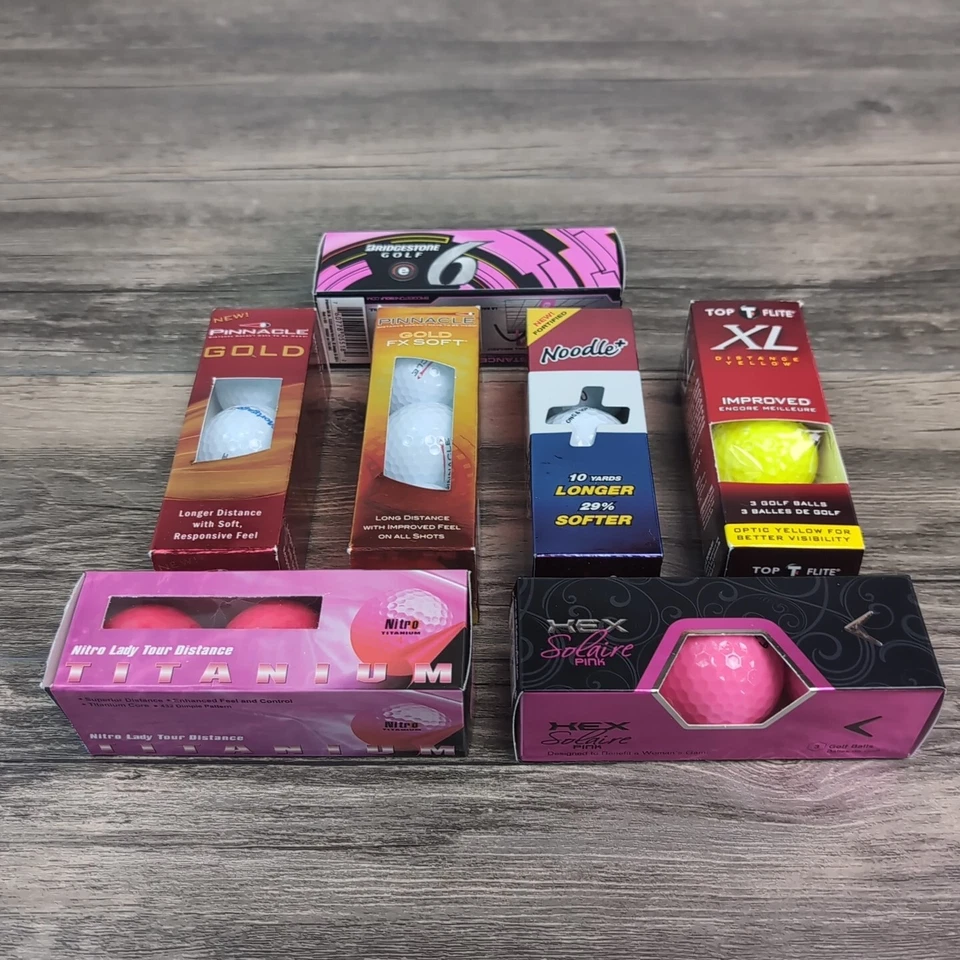 Golf Balls Callaway Nitro Pinnacle Noodle Bridgestone Tour 21 Total NIB - Image 3 of 4