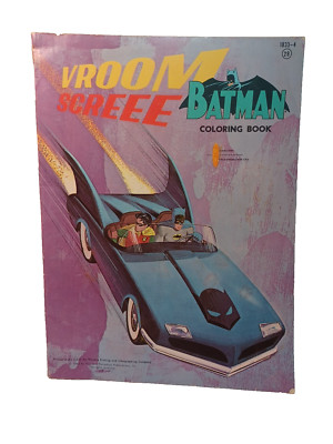 1966 Batman Vroom Screee Coloring Book 18334 Western Printing JRR33 eBay