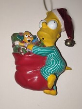 The Simpsons BART  KRUSTY Christmas Ornament - Kurt S Adler 2004 Holiday