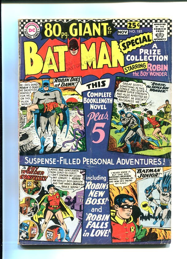 Batman--#185--1966--COMIC BOOK--DC--VG | eBay