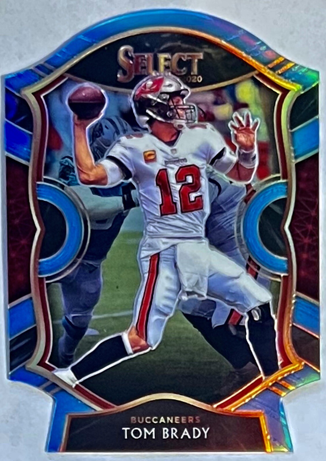 TOM BRADY 2020 Panini Select CONCOURSE Light Blue Prizm Die-Cut #1 TB BUCCANEERS