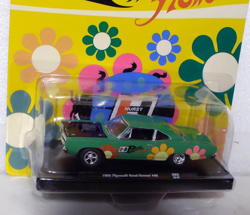 M2 Machines Hurst 1969 Plymouth Road Runner 440 1:64 Diecast - Picture 2 of 3