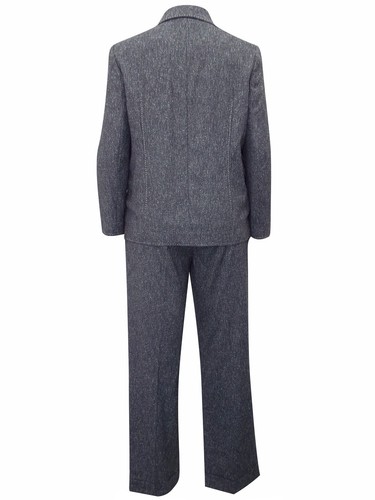 Karida Women's Grey Exposed Stitch Jacket & Trouser Suit Size 16- Low Auction - Picture 3 of 5