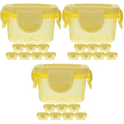  24 Stück Mini-Aufbewahrungsboxen für Lebensmittel, Gefrierschrank, Soßentöpfe,