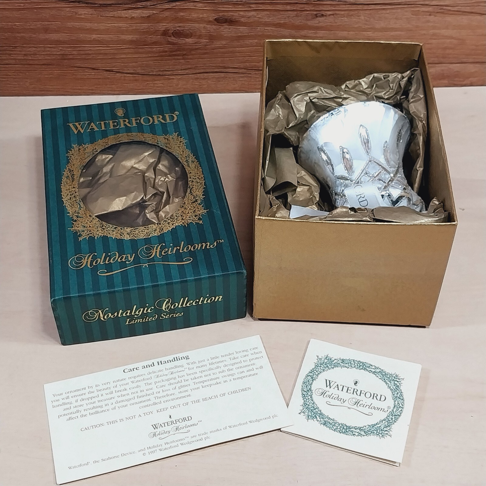 Waterford Lismore Ice Bell White Silver Holiday Ornament 103568