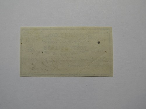 $40 1861 Confederate Bond Coupon Certificate Currency Bank Note Bill UNC - Picture 2 of 2