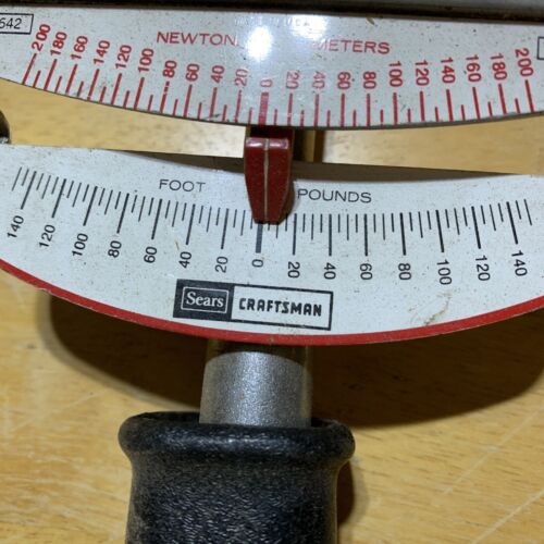 Vintage Craftsman 1/2" Torque Wrench Foot Pounds 9-44642- 19 Inches long - Picture 3 of 4