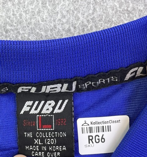 Fubu Sports Jersey Youth XL 20 Blue Orange #5 Short Sleeve Limited Edition Boys - Picture 9 of 12