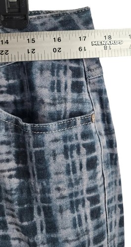 Cabi Jeans Women Size 12 Stretch Curvy Skinny Denim Jeans Grid Print - Picture 5 of 17