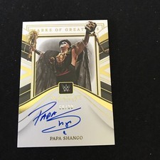 2023 Panini Immaculate Collection WWE Papa Shango Marks Of Greatness Auto 60/99