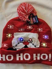 NWT Christmas Led Beanie Hat