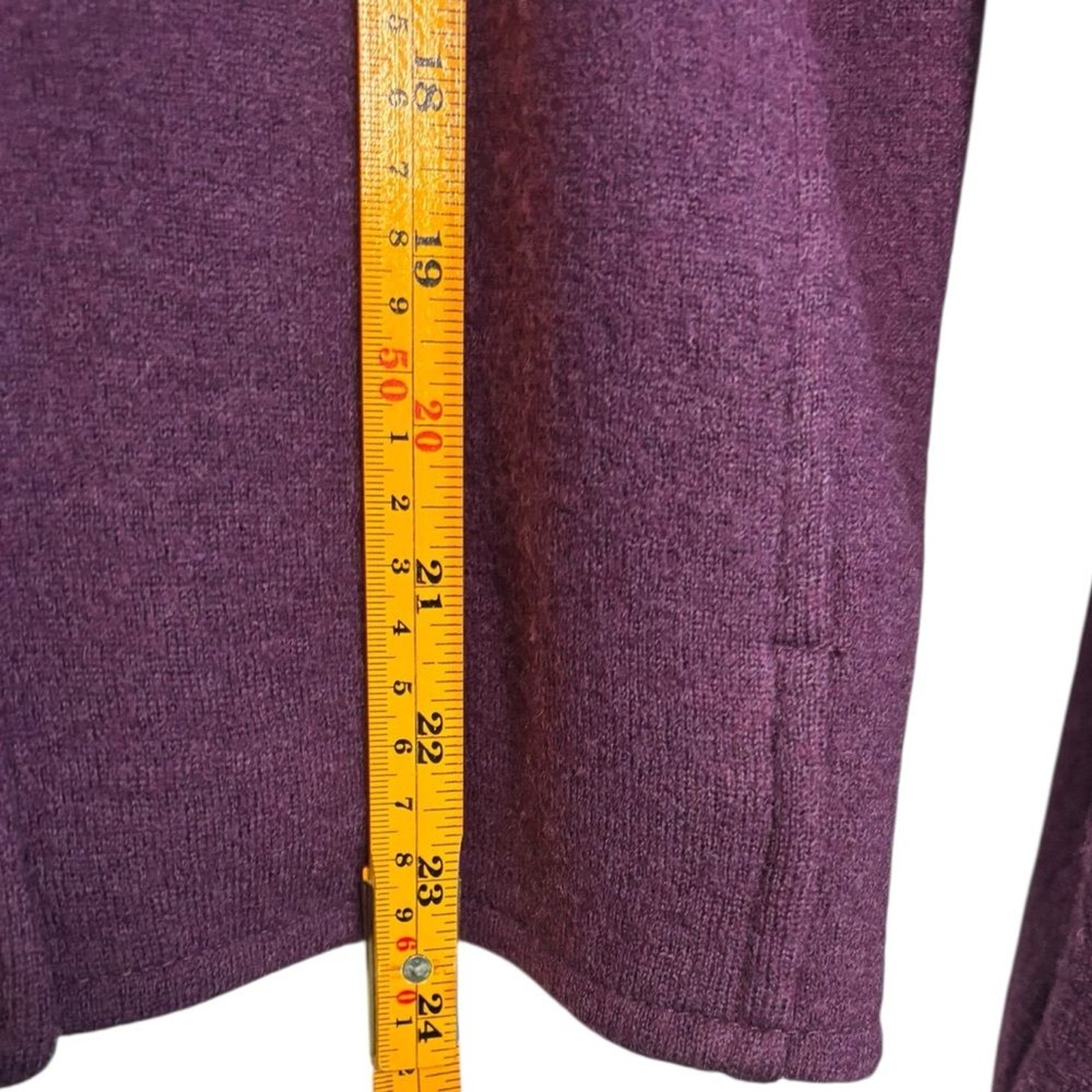 Nomadic Traders Wool Blend Purple Button Sweater … - image 9
