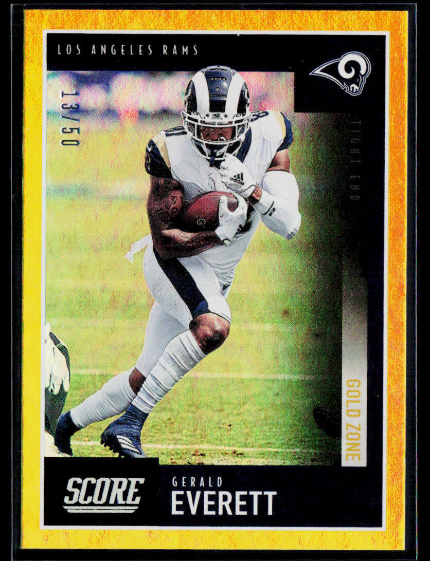 2020 Score #306 Gerald Everett Gold Zone #/50