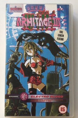 VHS ARMITAGE III Episode 1 Electro Blood Anime / Manga Englische Version