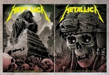 You Get Both Posters - METALLICA Mexico City 2024 9/20 9/22 Matching # Set