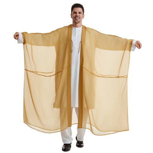Men Thobe Jubbah Islamic Jubba Dishdash Muslim Abaya Kaftan Daffah Saudi Kimono - Picture 139 of 165