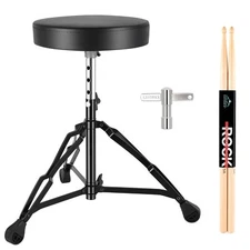 Drum ThronePadded Drum Seat Drumming Stools with Anti-Slip Feet for Adults an...