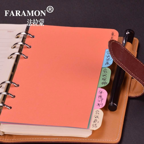 Divider Insert Refill 5 Pcs A5/A6/A7 Index Multi-Coloured Tabs Notebook Planner - Picture 5 of 7