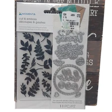 Momenta Embossing Folder And Cutting Templates Leaf Theme Set 11 Pc