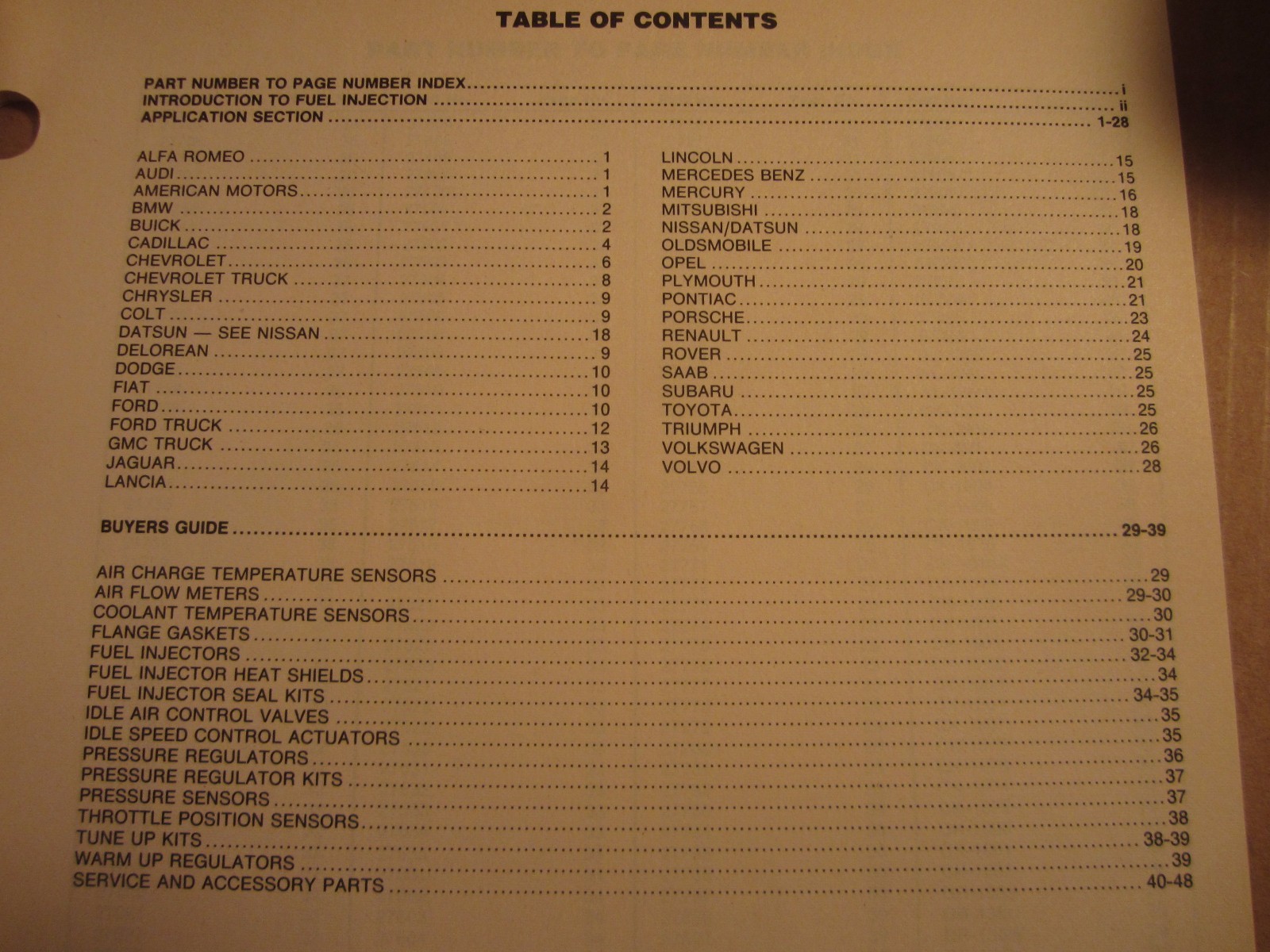 1988 Niehoff fuel injection components catalog eBay