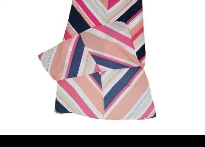 Maxi Vestido Boho Laundry By Design Talla 10 Con Cordones Cuello Atado Pierna Abertura Pull Over Foto 3 de 4