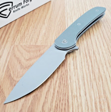 Ferrum Forge Knife Works Gent 2.0 Folding Knife 2.88" 9Cr18MoV Blade G10 Handle