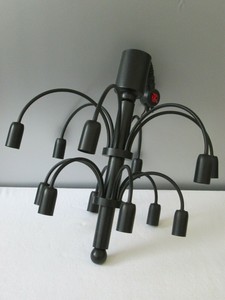 Deckenleuchte Von Star Leuchten Koln 12flam Schwarze Lampe Design Sciolari Ara Ebay