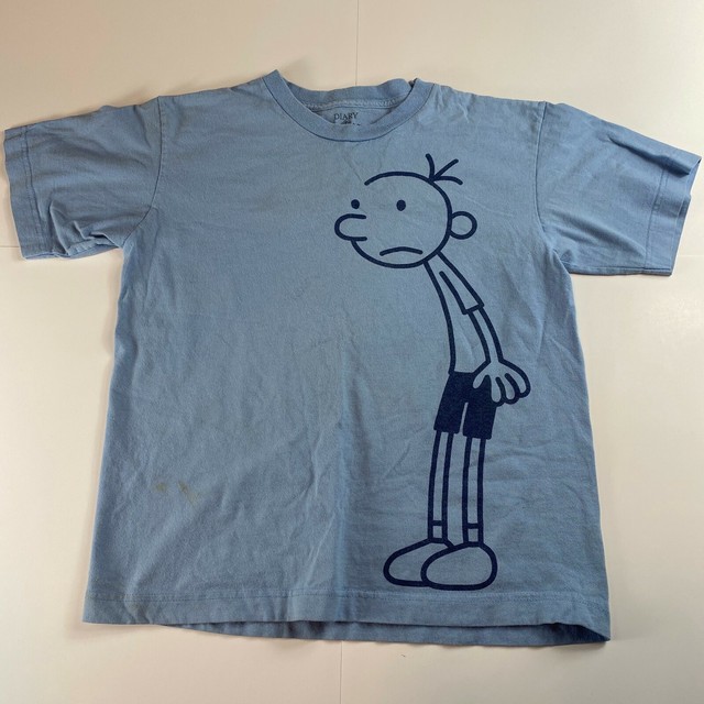 DIARY OF A WIMPY KID LIGHT BLUE T-SHIRT SHORT SLEEVE YOUTH SIZE L | eBay