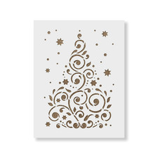 Christmas Tree Stencil - Durable  Reusable Mylar Stencils