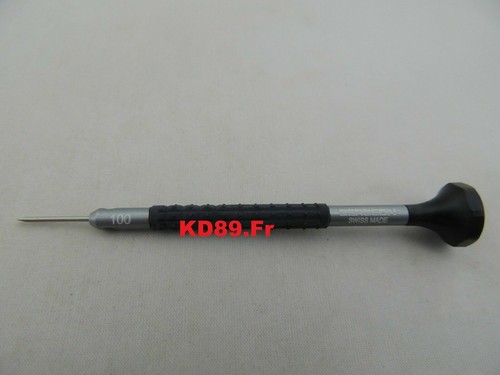 Tournevis D'horloger Bergeon 7899-120 - Pointe 1.20 Mm - Aluminium Ergonomique - Suisse - Neuf étiqueté