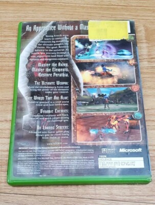 Azurik Rise of Perathia Original XBOX Black Label Game No Manual