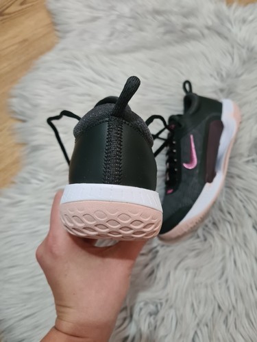 Nike Womens Zoom Court Black And Pink Tennis Trainers Size 5.5UK Brand New - Picture 5 of 9