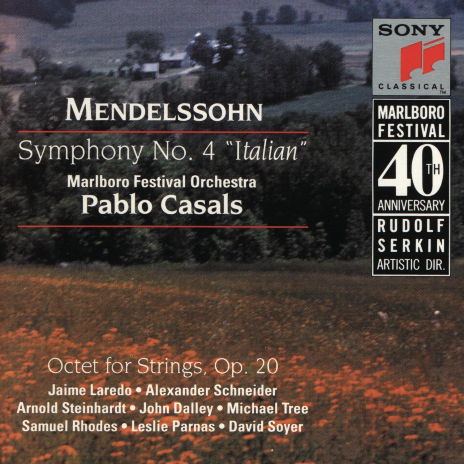Marlboro Record Mendelssohn: Symphony No. 4 in A Major, Op. 90 "Italian" &  (CD)