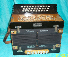 Hohner 3 row Accordion button box Accordian Keys of F Bb Eb Made in Germany