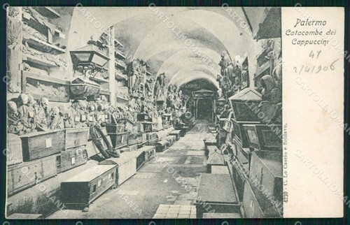 Palermo Città Catacombe Cappiccini cartolina KF2306