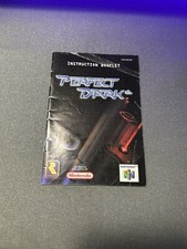 Perfect Dark Authentic Nintendo 64 N64 Instruction Booklet Manual ONLY