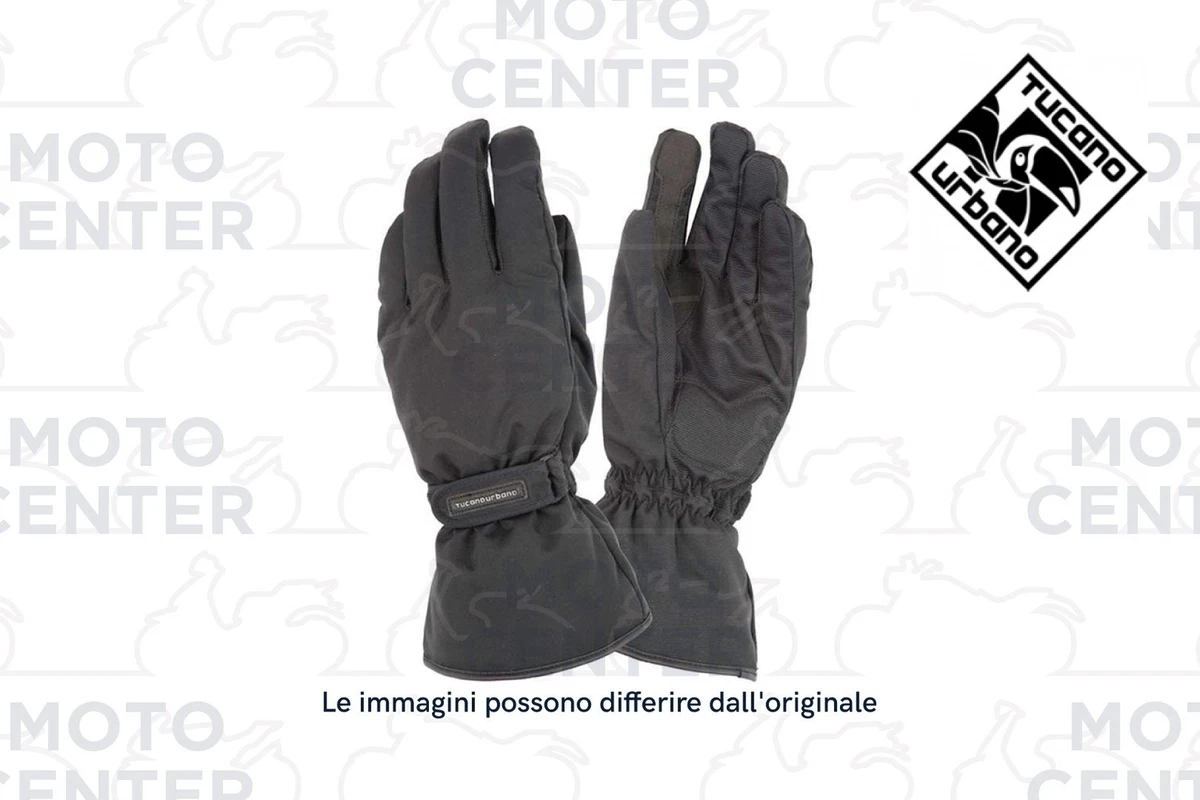 Tucano Urbano 9125hu-n – Guanti Invernali Moto CE – Impermeabili, Traspiranti, Touch Screen – Taglia L, Nero