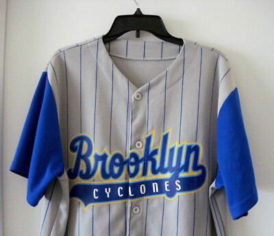 【希少！】MLB Brooklyn Cyclones ゲームシャツ サイクロンズ MLB BROOKLYN CYCLONES LOGO BASEBALL JERSEY SIZE XL | eBay