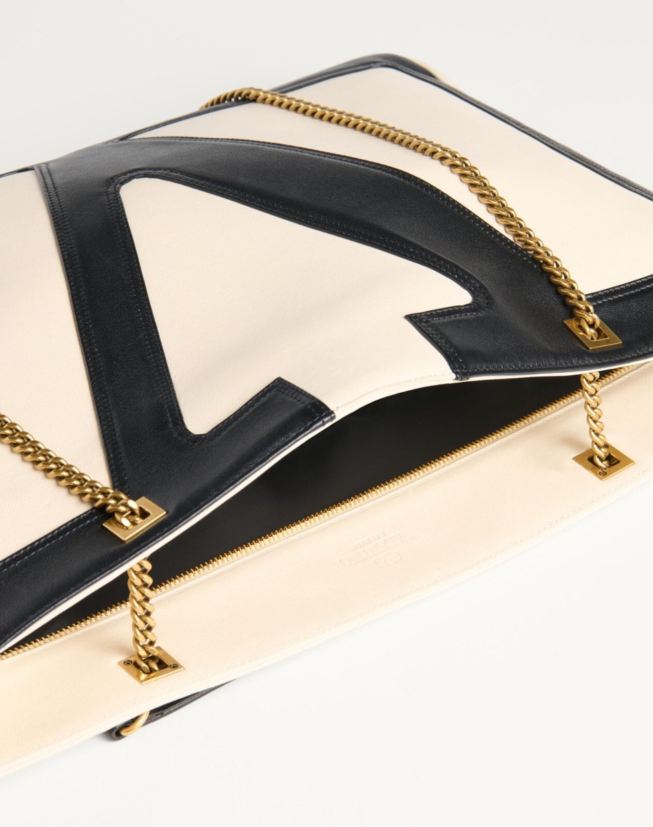 ハンドバッグ Valentino Garavani Ivory Leather Viva Superstar Handbag Viva Superstar Small leather tote bag in multicoloured