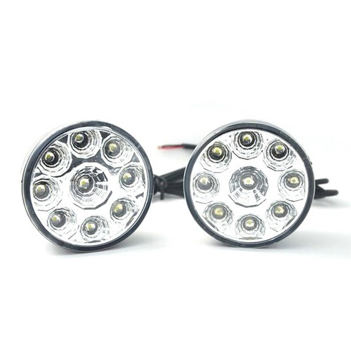 9 LED Round Car DRL Driving Daytime Running Lights Fog Day Lamp Off Road SUV ATV - Picture 8 of 11