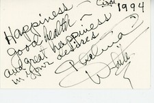 Star of the cult film "Reefer Madness  Advocate - Thelma White & her autograph