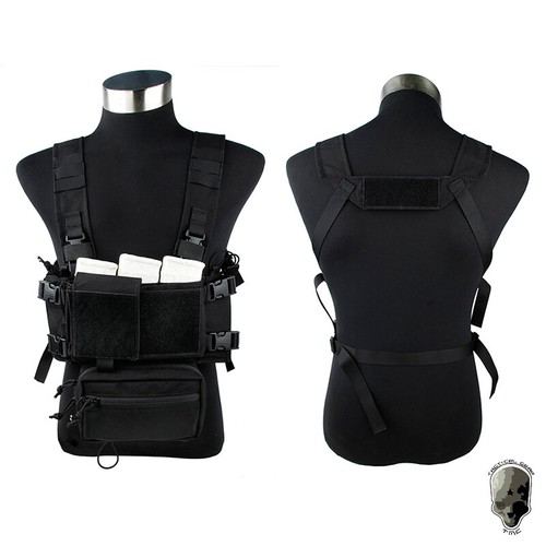 TMC Modular Lightweight Chest Rig Micro Fight Chassis Vest w/ Mag Pouch Military - Picture 11 of 22