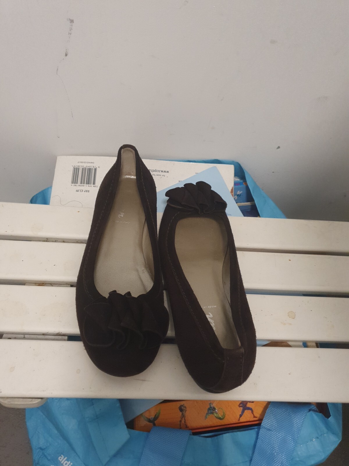 Voltan Italian Designer Deep Brown Suede shoes with tassle UK 5.5 EU 38