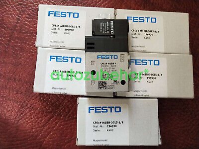 Festo Solenoid Valve MHP3-M1H-3/2G-1/8 525138 New in Box One Year Warranty! Festo Solenoid Valve MHP3-M1H-3/2G-1/8 525138 New in Box One Year Warranty!